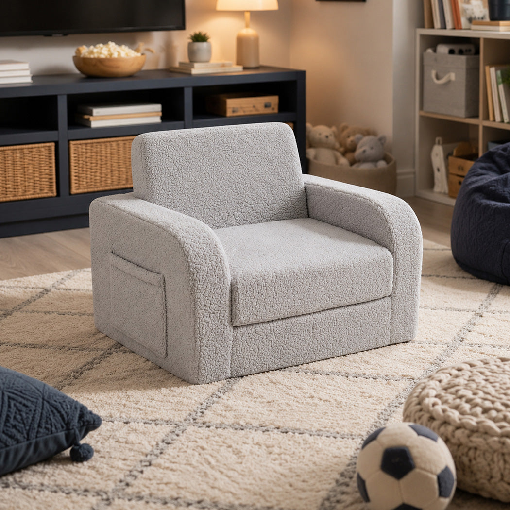 Kids Sofa 3-In-1 Fold Out Chair 91x52x25cm