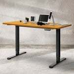 Contemporary Motorised Standing Desk Adjustable 140cm Natural 1000x