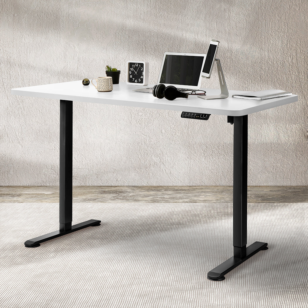 Ergonomic Motorised Standing Desk Height 120cm White 800x 1.5MM