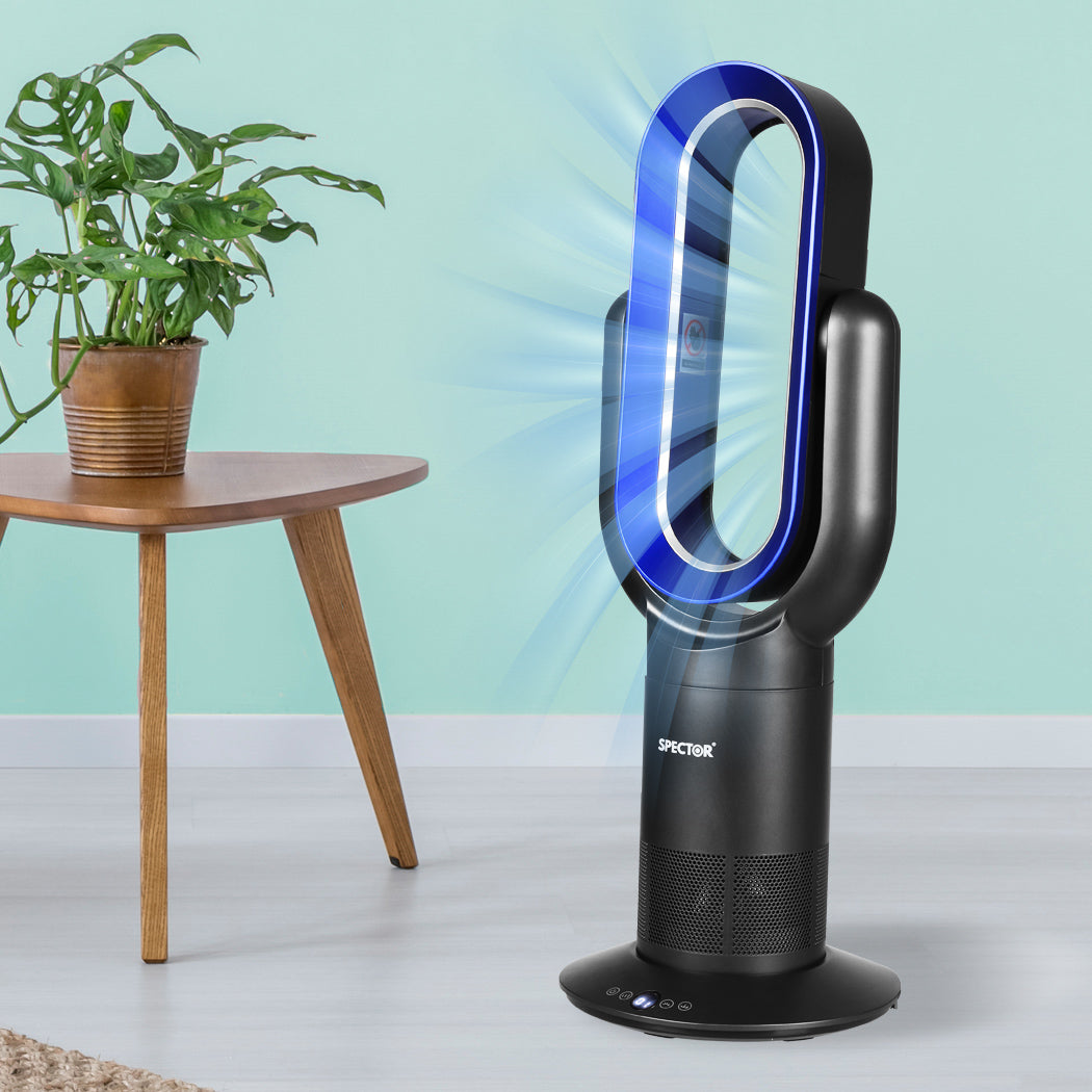 Bladeless Fan Heater Combo 25.5x25.5x72cm