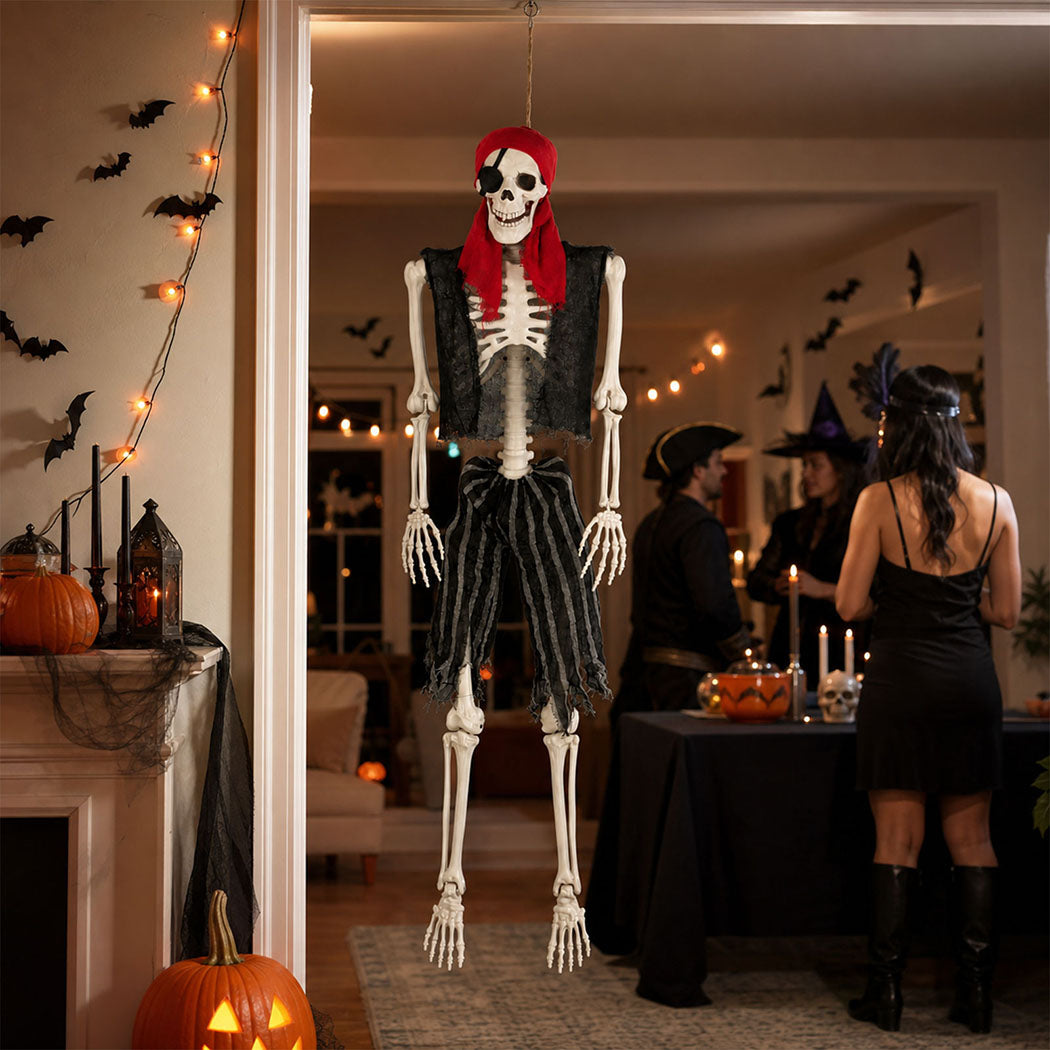 Life Size Pirate Skeleton Decor 166x38x17cm