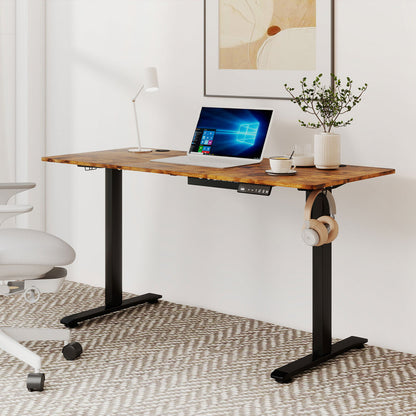 Electric Standing Desk Adjustable Height 140x60x72cm