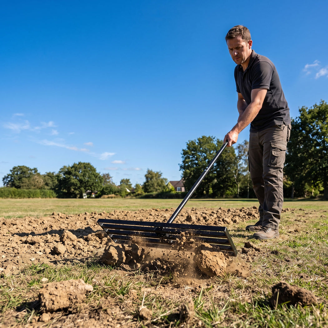 Lawn Levelling Rake Heavy Duty 75x25cm