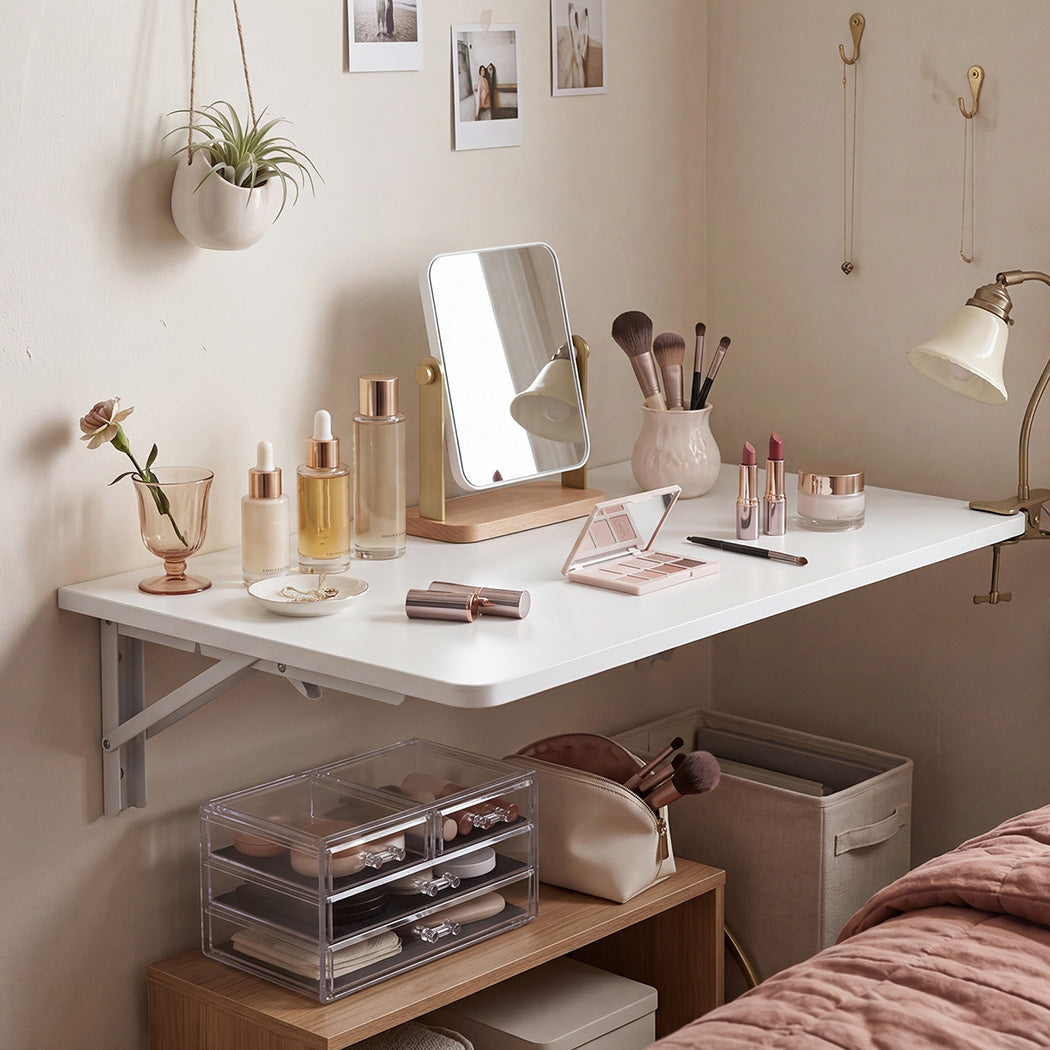Wall Mounted Folding Table Floating Desk | HomeAndLiving - 8