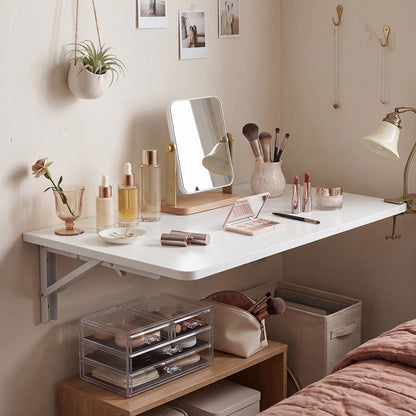 Wall Mounted Folding Table Floating Desk | HomeAndLiving - 8