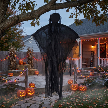 Grim Reaper Decoration Black 130x6x46cm
