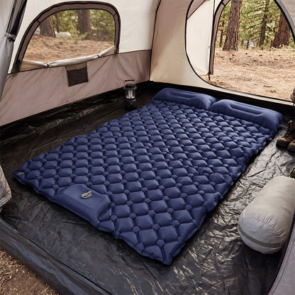 Camping Mattress Double Wide Blue 195x125x12.5cm