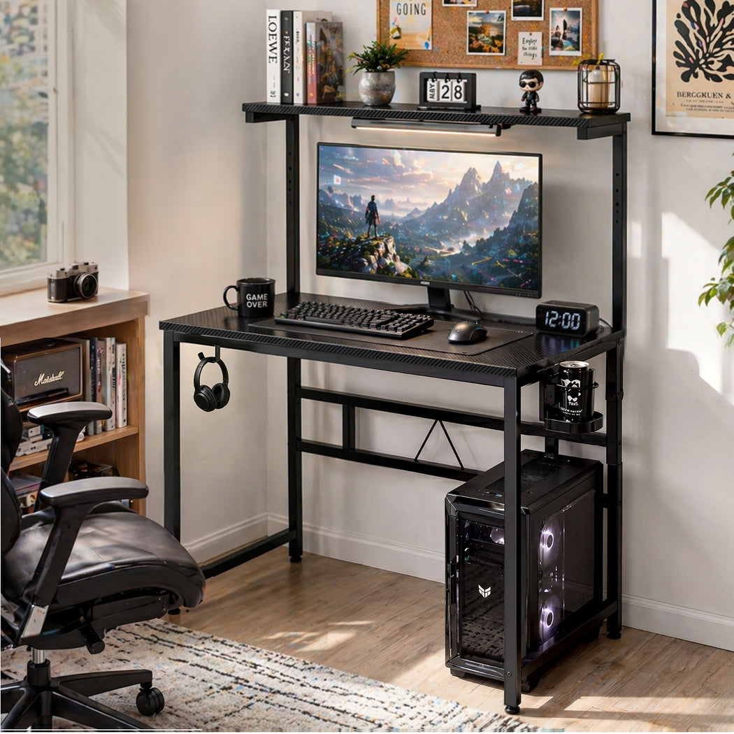 Levede Gaming Table Spacious Wear Resistan Stable Computer Desk Earphone Hook