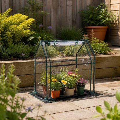 Mini Greenhouse Sturdy Zipper 93x45.3x80cm