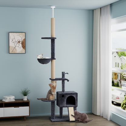 Cat Tree Scratching Post Condo 40x24x230cm