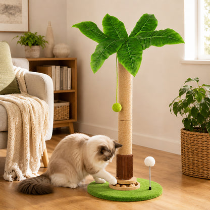 Cat Scratching Post Natural Sisal 40x40x77cm