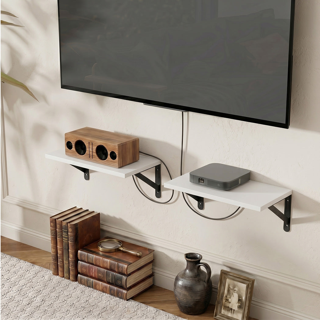 Floating Wall Shelves 2pc Deep Mounted | HomeAndLiving - 8