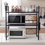3 Tier Microwave Shelf Adjustable Kitchen Rack | HomeAndLivi