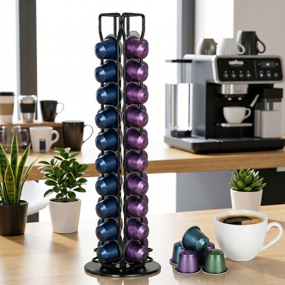 Coffee Pod Holder Rotating 40 Capsule Rack | HomeAndLiving - 8