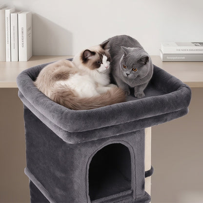 Cat Tree Tower Dark Grey 47x43cm