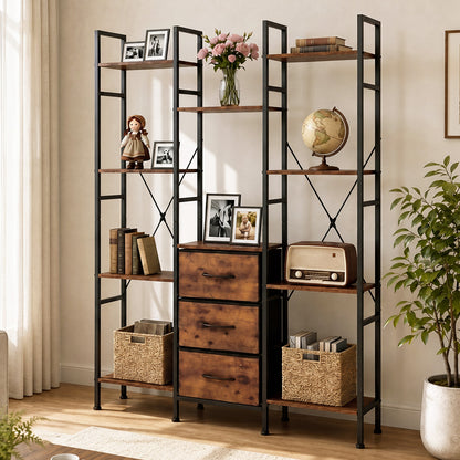 Bookshelf Storage Black 100x23x141.5cm