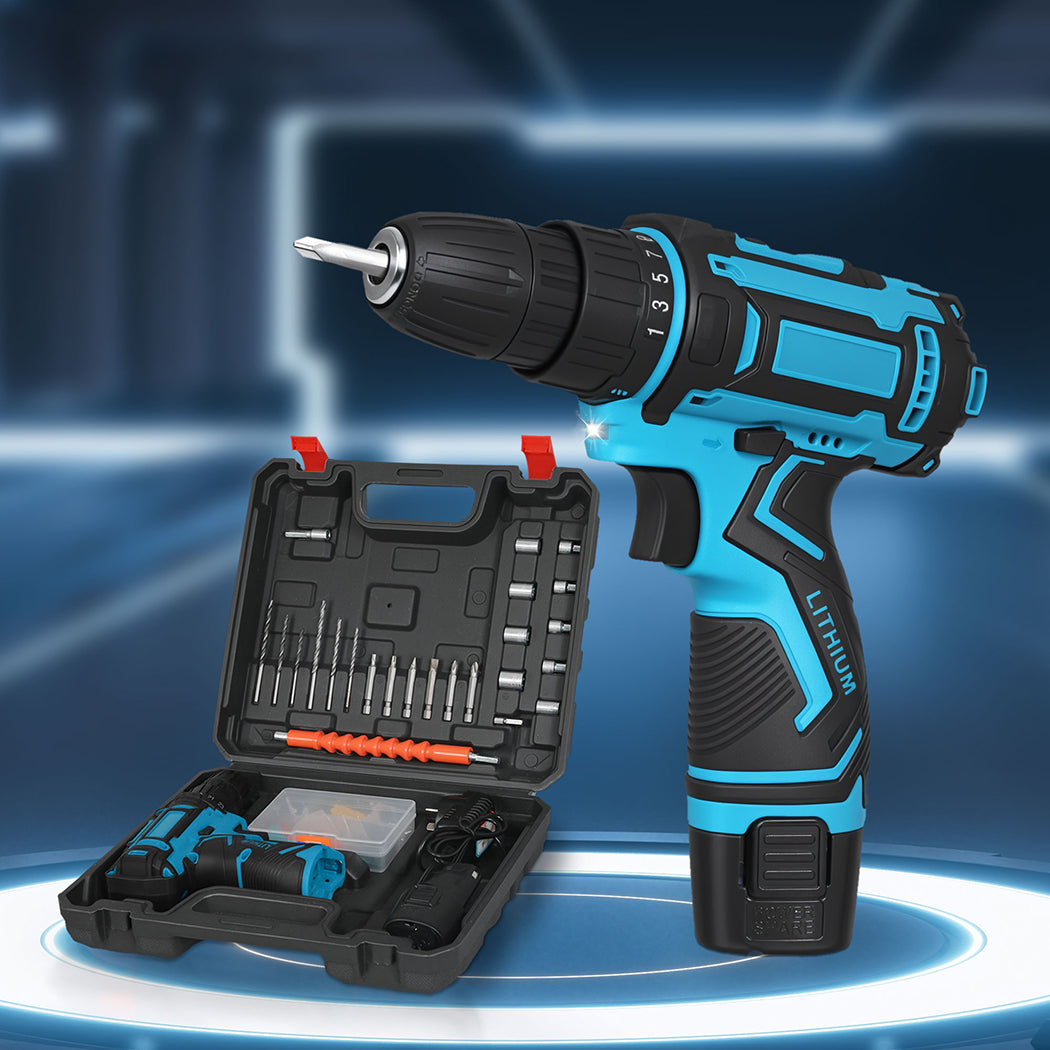 Cordless Drill 12V High Torque Kit 19x6x20cm