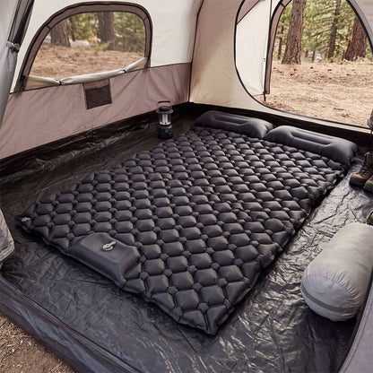 Camping Mattress Double Wide Black 195x125x12.5cm