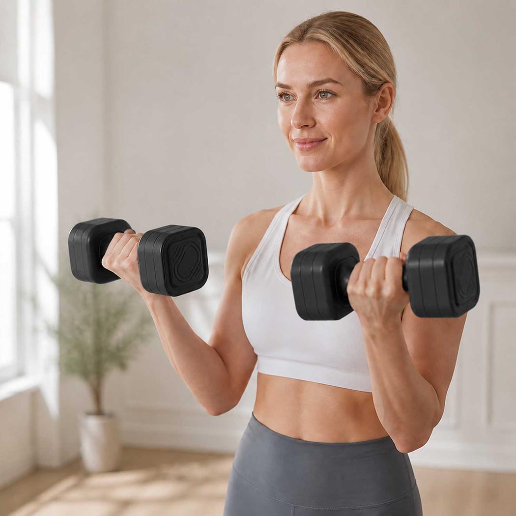 Adjustable Dumbbell Set With Tpu Grip 32x10x10cm