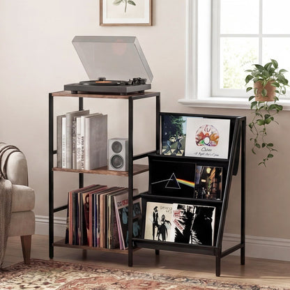 Vinyl Record Stand 3 Tier 84x30x74cm