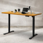 Compact Motorised Standing Desk Adjustable 140cm Natural 1000x 1MM