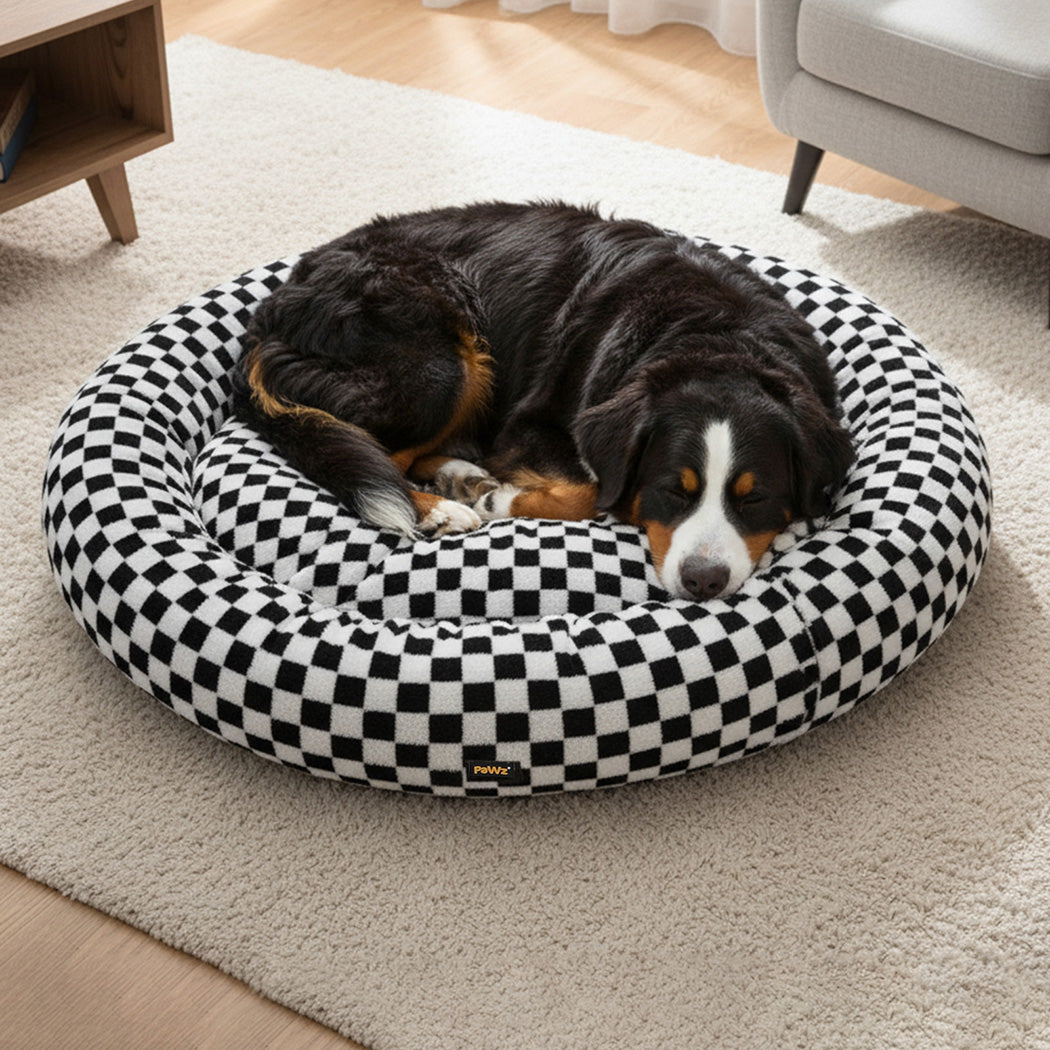 Plush Dog Bed Calming 120x120x11cm
