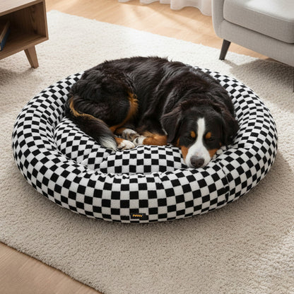 Plush Dog Bed Calming 120x120x11cm
