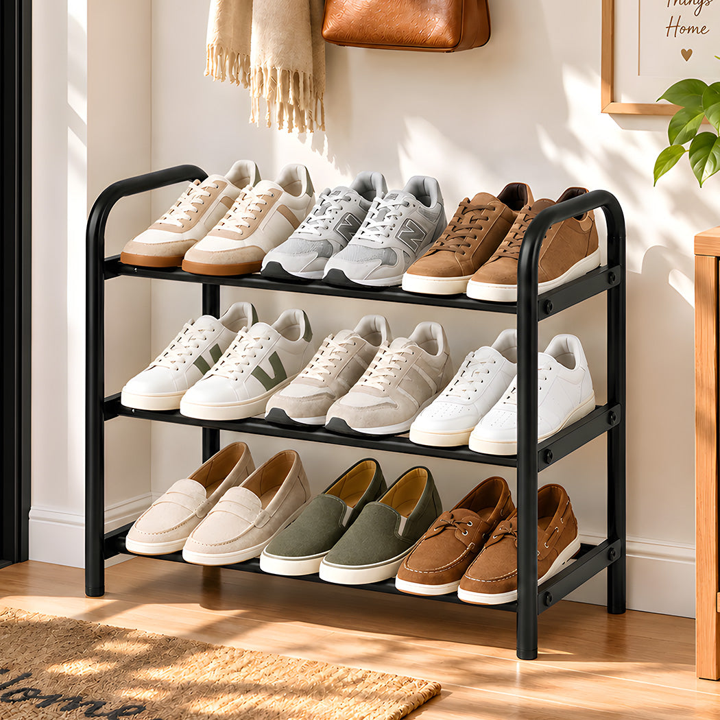 Expandable Metal Shoe Rack Shelf 83x22x43cm