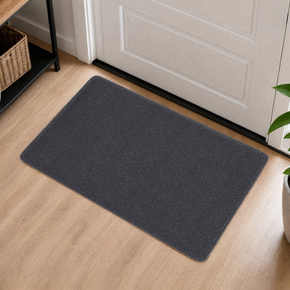 Grey Non Slip Door Mat 80x50x1cm