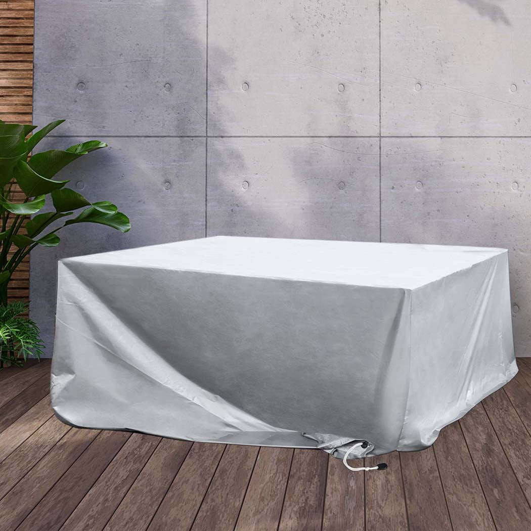 Luxury Outdoor Furniture Cover Waterproof Silver 15cm  Wood Finish