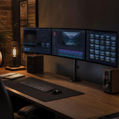 Triple Monitor Arm Stand Adjustable 75x75cm
