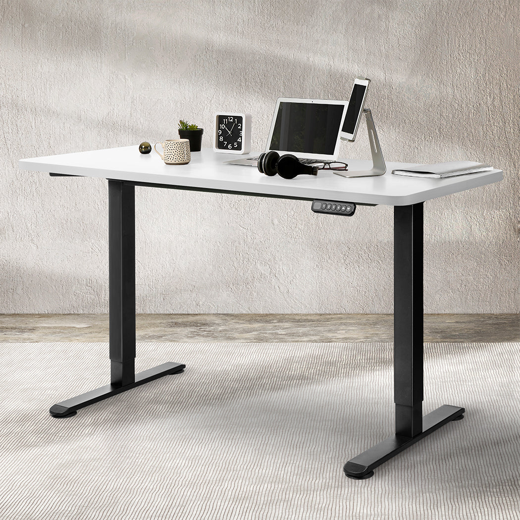 Functional Motorised Standing Desk Adjustable 120cm White 800x 1.5MM