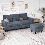 Versatile L-shaped Sectional Sofa Lounge Chaise Set  Multipurpose Use