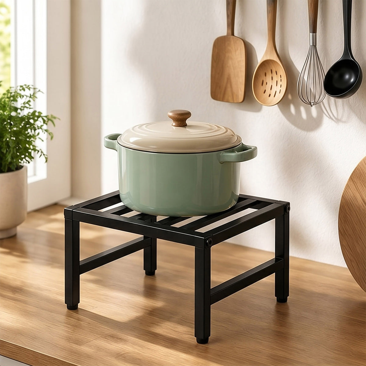3 Tier Plant Stand Outdoor Heavy Duty 30.5x30.5x21.8cm
