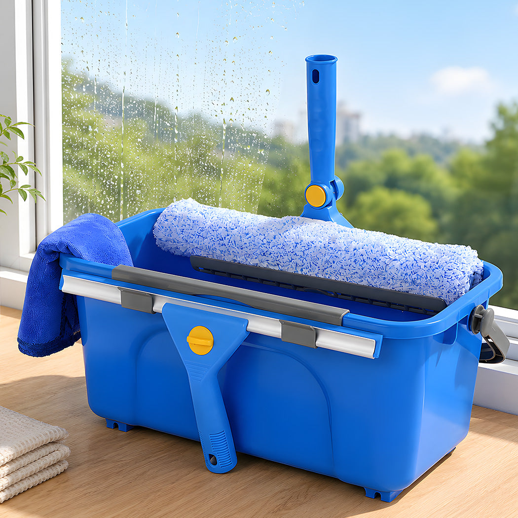 Window Cleaning Kit With Extendable Pole 42x23x18.5cm