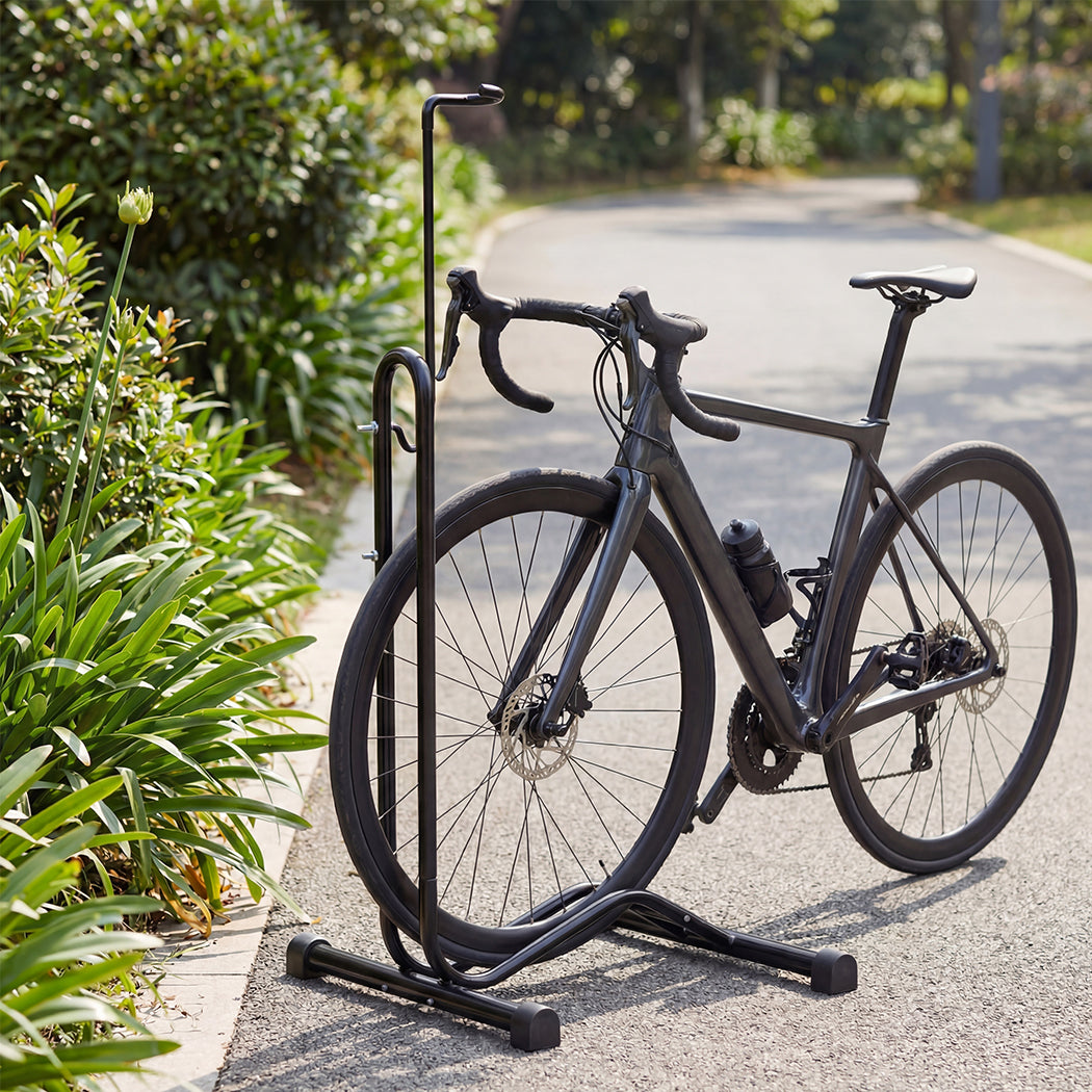 Bike Storage Stand 3-in-1 Floor Rack Indoor | HomeAndLiving - 8