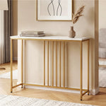 Marble Effect Console Table Narrow Hallway | HomeAndLiving