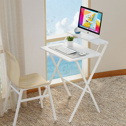 Foldable Computer Desk White 67.5x45x84cm