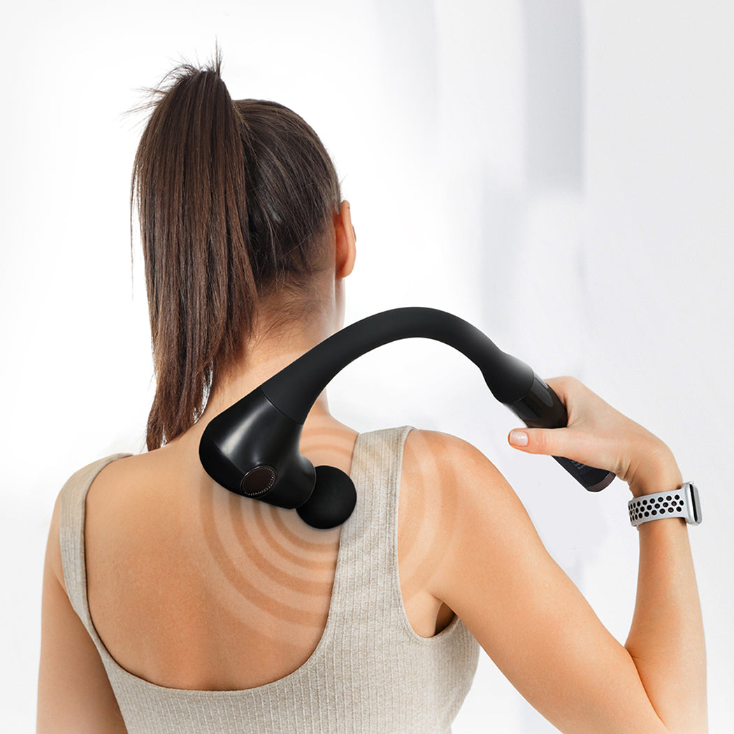 Massage Gun Extended Handle Black 35x19cm
