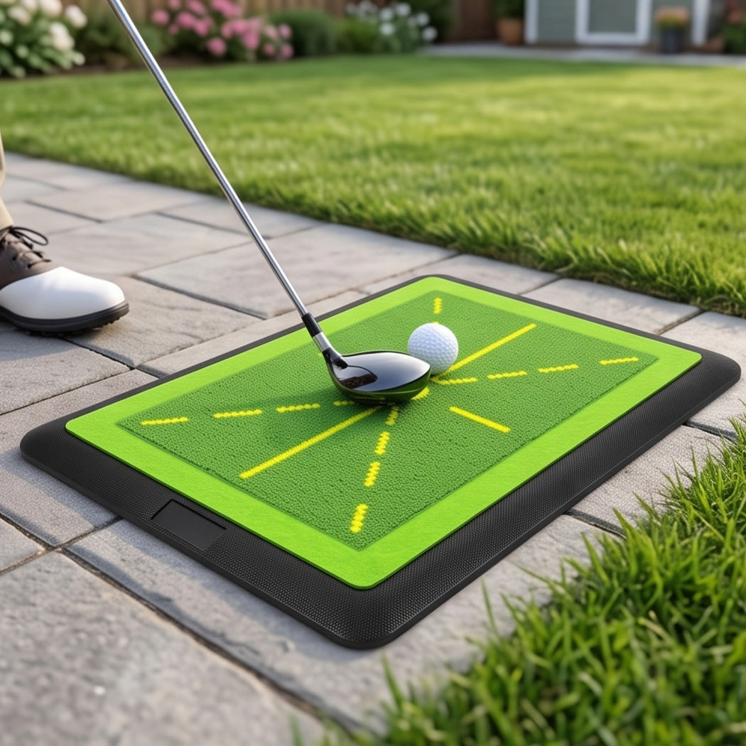 Golf Hitting Mat Swing Feedback 42x32x1.5cm