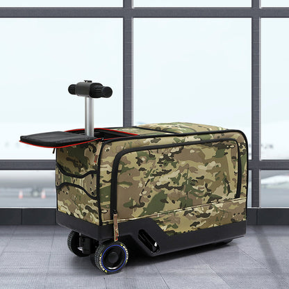 Electric Riding Luggage Green 7x18650cm