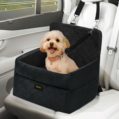 Pet Car Seat Booster Velvet Travel Bed 51x51x50cm