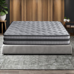 Modern King Spring Mattress Grey Medium Firm  Soft Cushion Classic