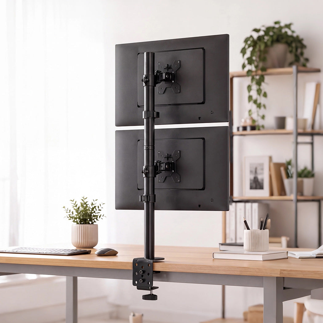 Dual Monitor Arm Adjustable Stand 75x75cm