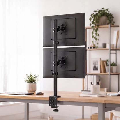 Dual Monitor Arm Adjustable Stand 75x75cm