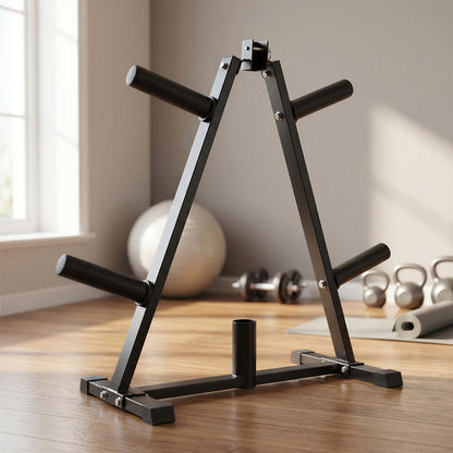 Centra Weight Plate Storage Rack Barbell Holder Stand 250KG Home Gym Fitness