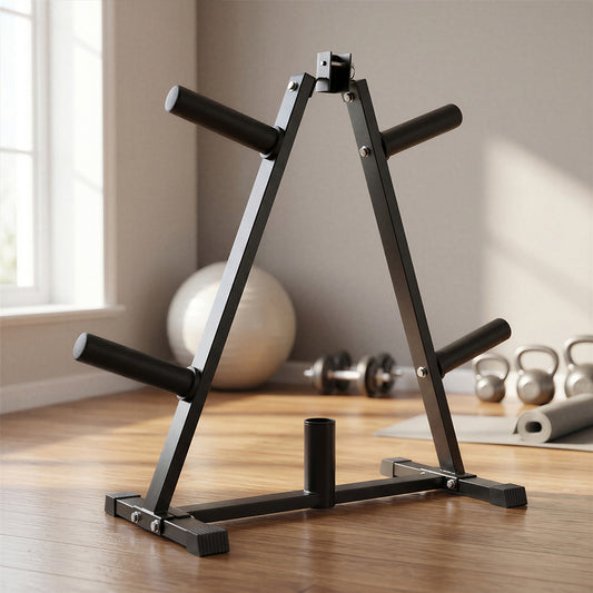 Weight Plate Storage Rack Barbell Holder Stand 250KG Home Gym Fitness