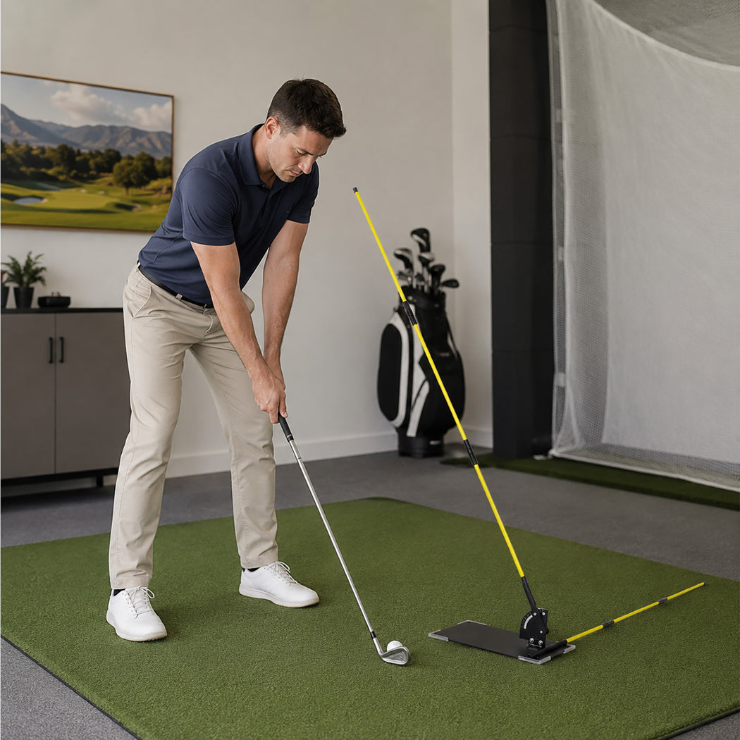 Golf Alignment Sticks Portable Trainer 23x14.5cm