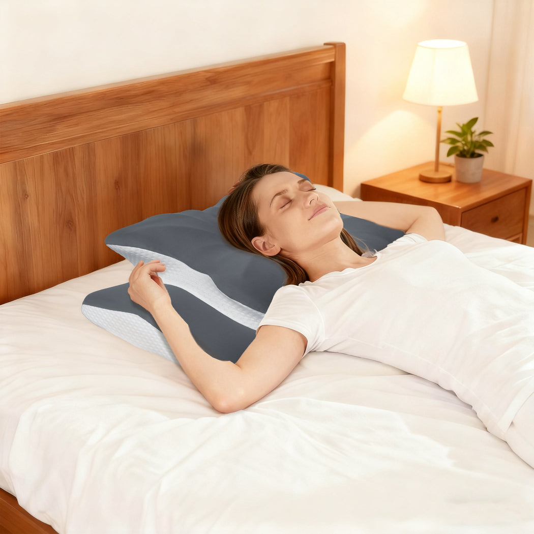 Ergonomic Cervical Neck Pillow Side Back Sleepers | HomeAndL - 8