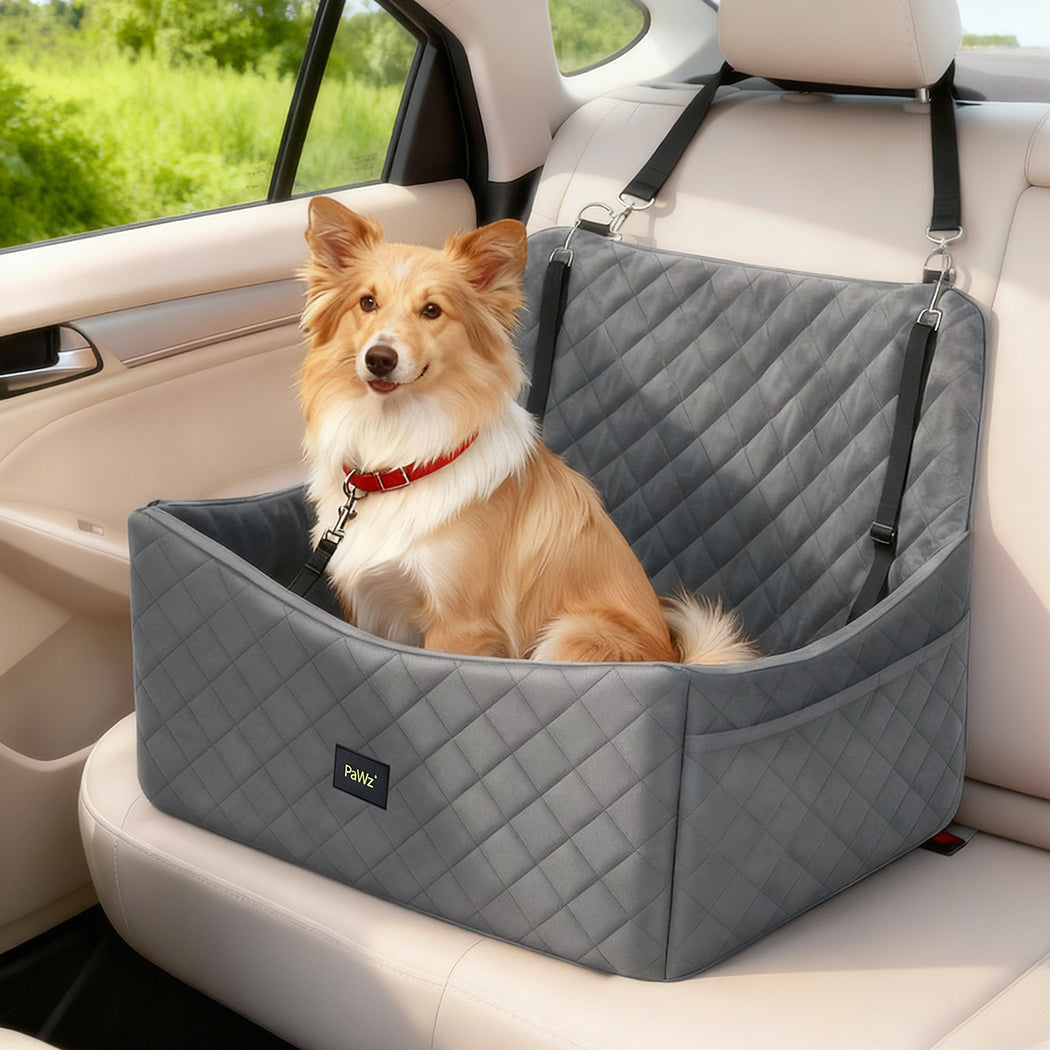 Dog Car Seat Booster Grey